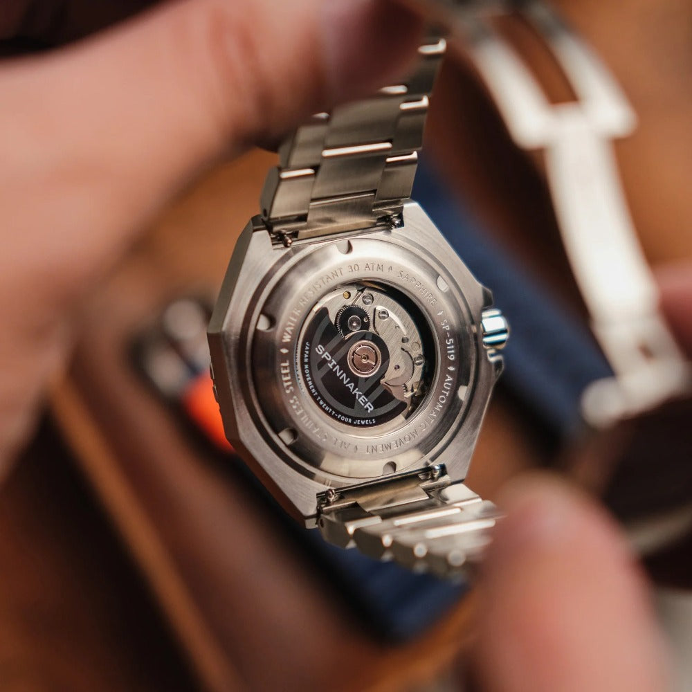 Spinnaker SP-5119-22 Dumas Automatic GMT vyriškas laikrodis 44mm 30ATM
