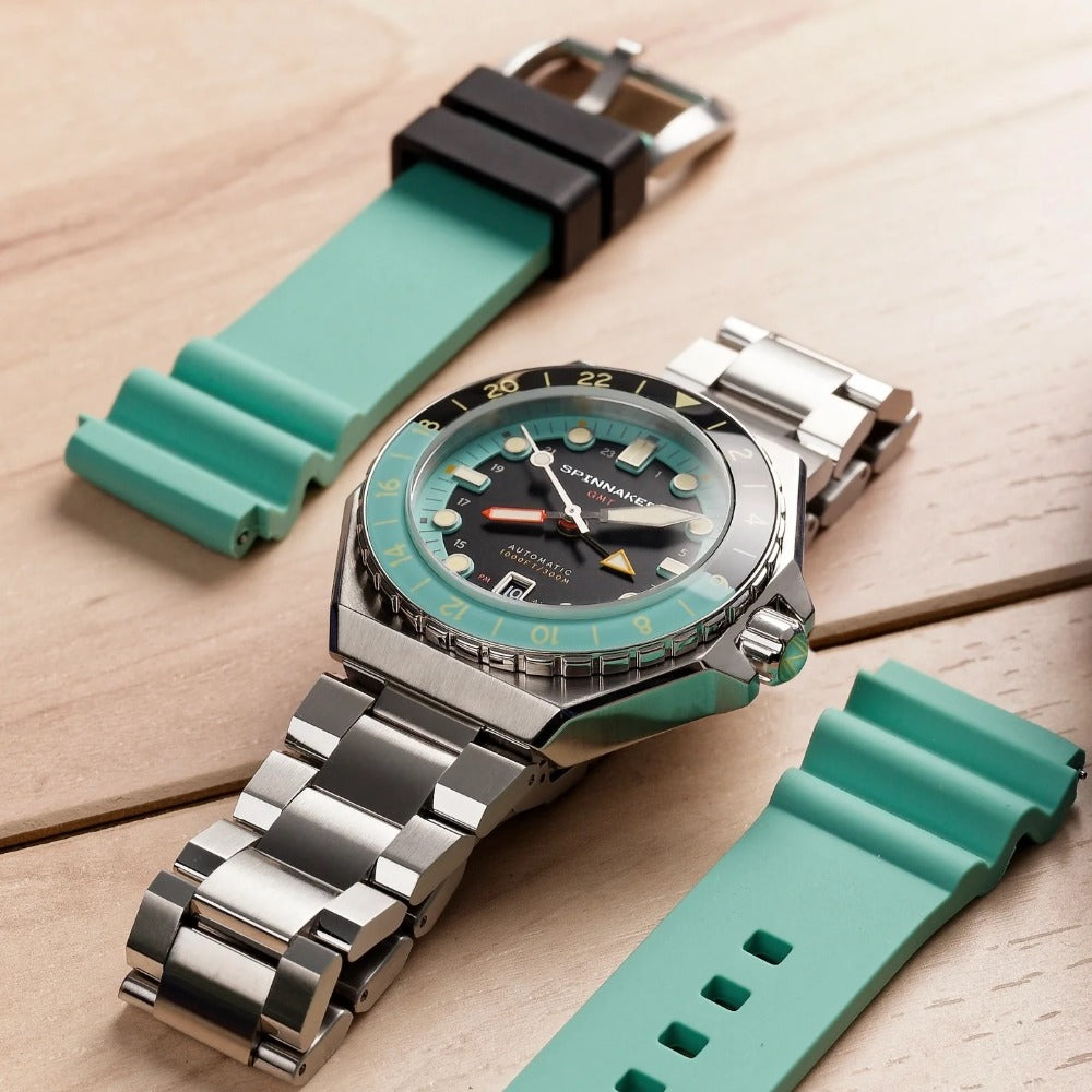 Spinnaker SP-5119-33 Dumas Automatic GMT vyriškas laikrodis 44mm 30ATM