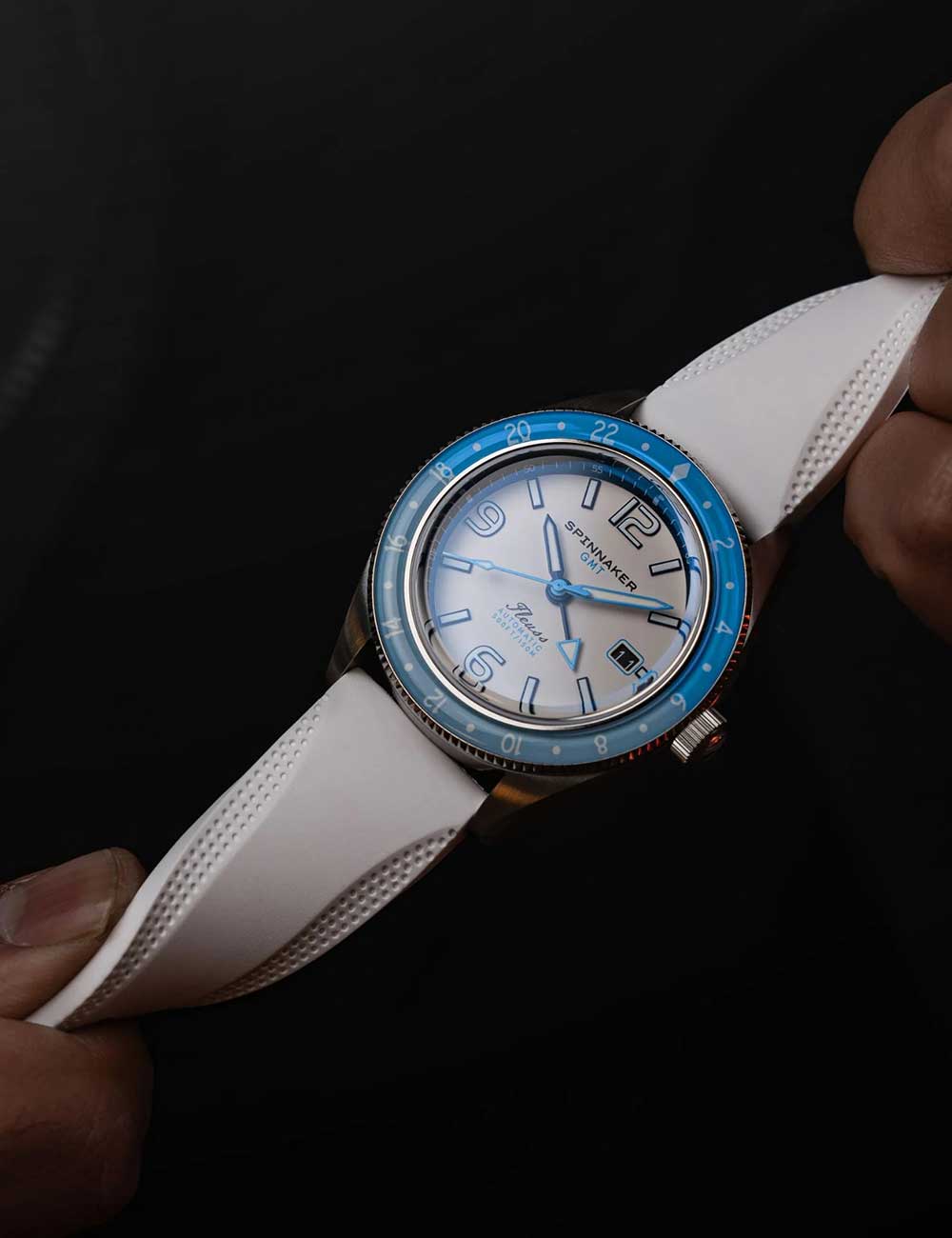 Spinnaker SP-5120-22 vyriškas laikrodis Fleuss GMT Automatic Set 43mm 15ATM