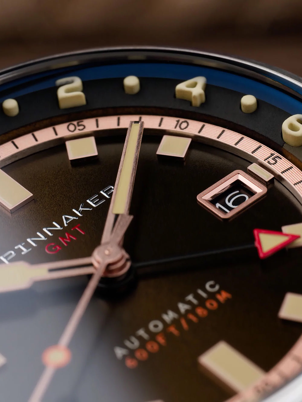 Spinnaker SP-5121-22 vyriškas laikrodis Bradner GMT Automatic 42mm 18ATM