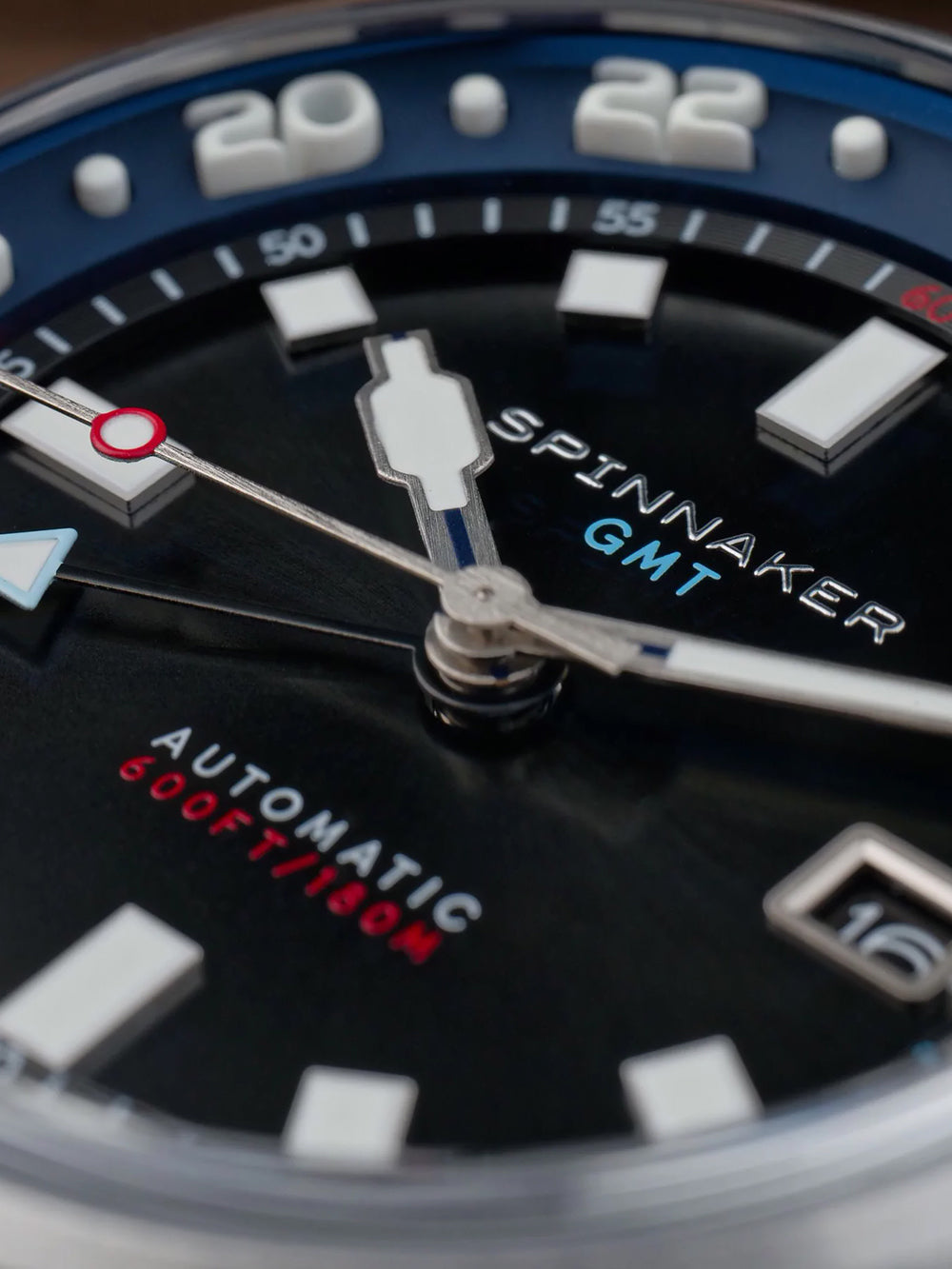 Spinnaker SP-5121-55 vyriškas laikrodis Bradner GMT Automatic 42mm 18ATM