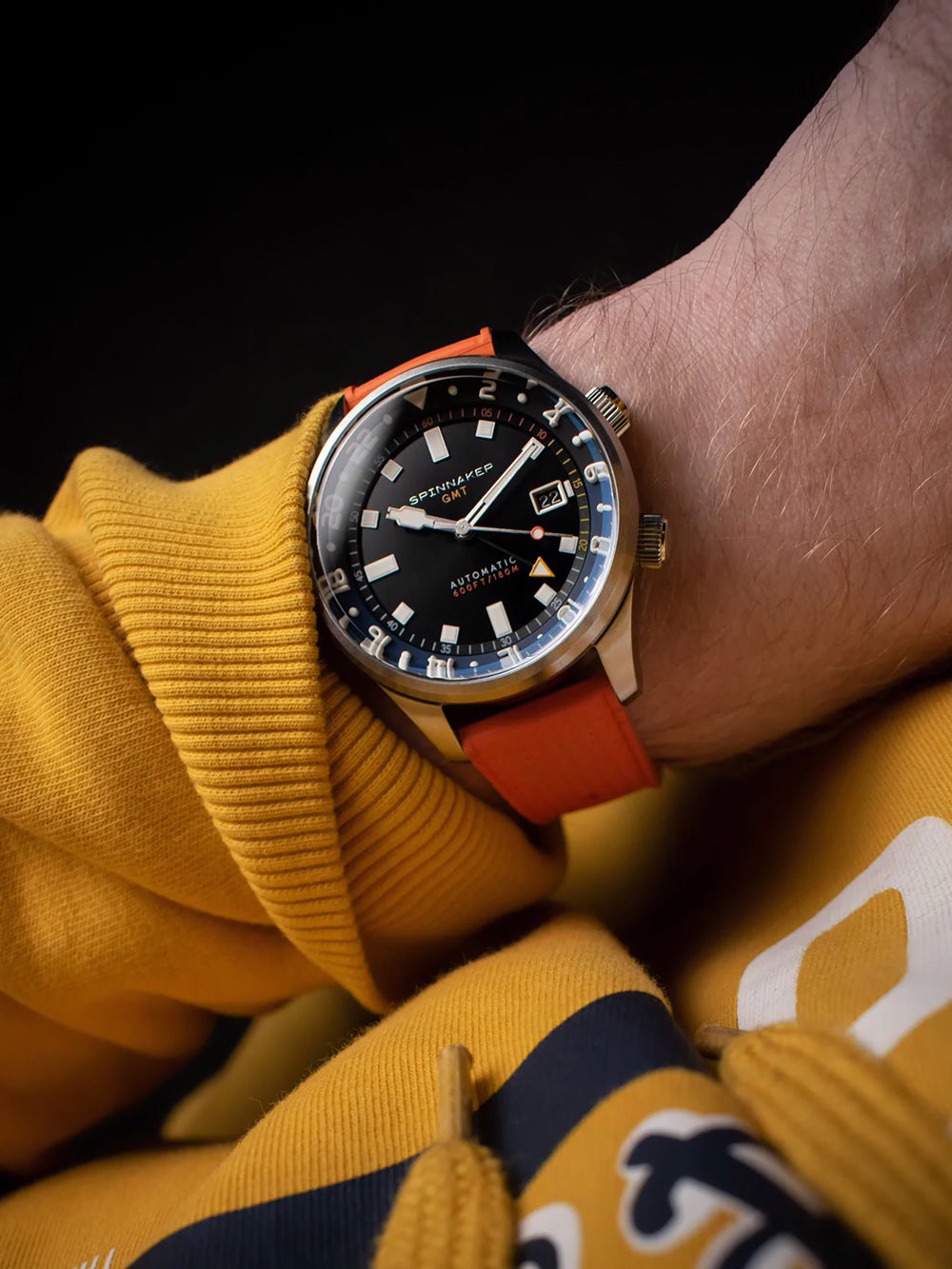 Spinnaker SP-5121-66 vyriškas laikrodis Bradner GMT Automatic 42mm 18ATM