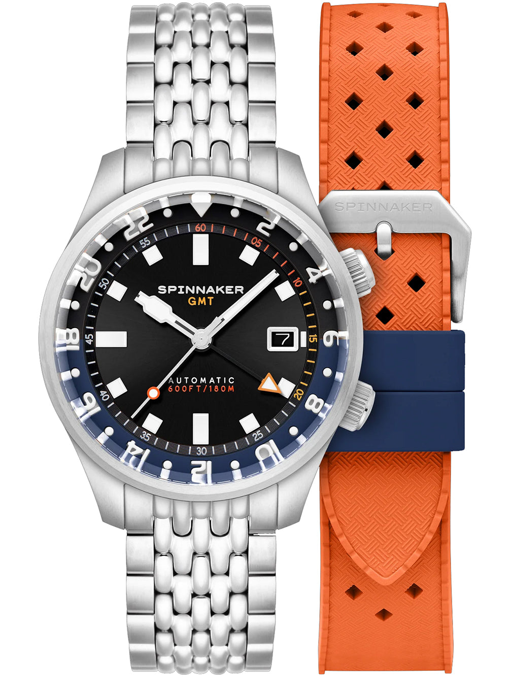 Spinnaker SP-5121-66 vyriškas laikrodis Bradner GMT Automatic 42mm 18ATM