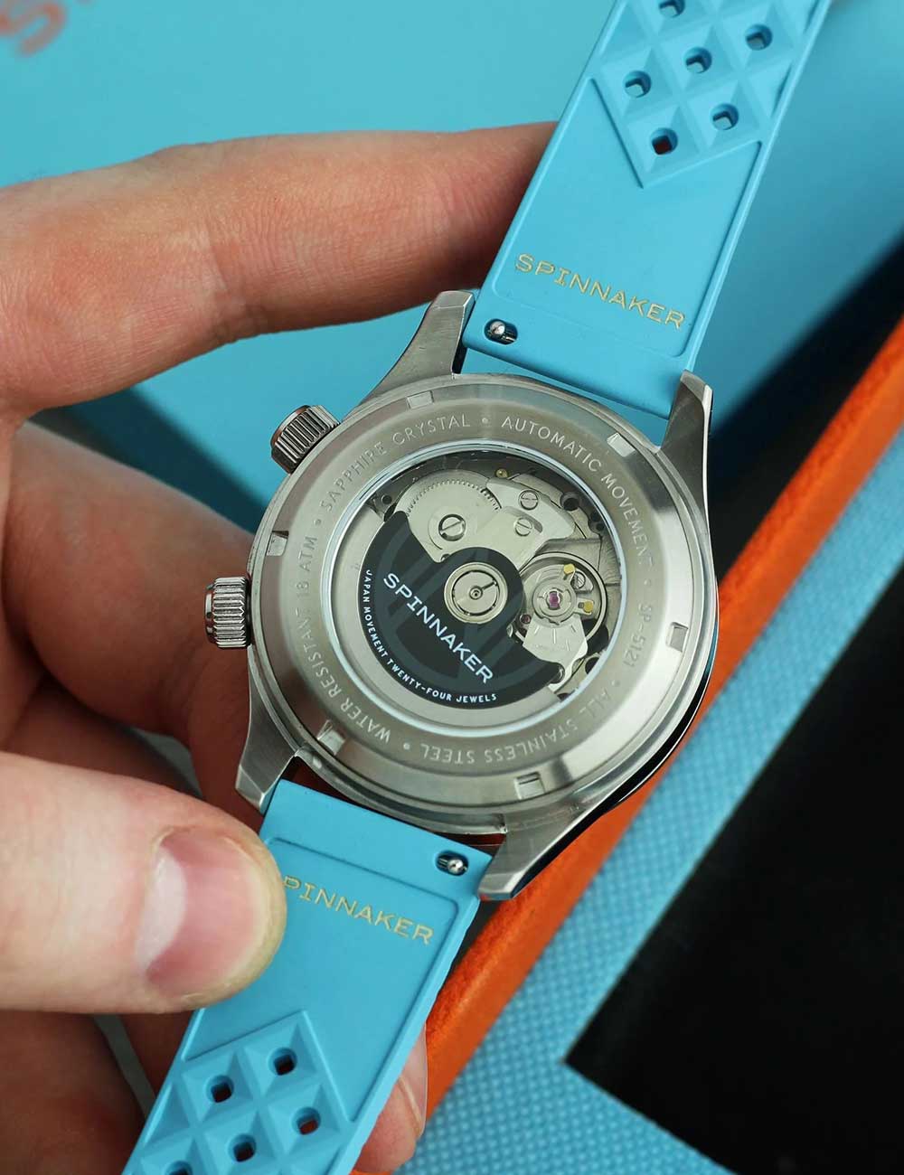 Spinnaker SP-5121-CC vyriškas laikrodis Bradner GMT Automatic 42mm 18ATM