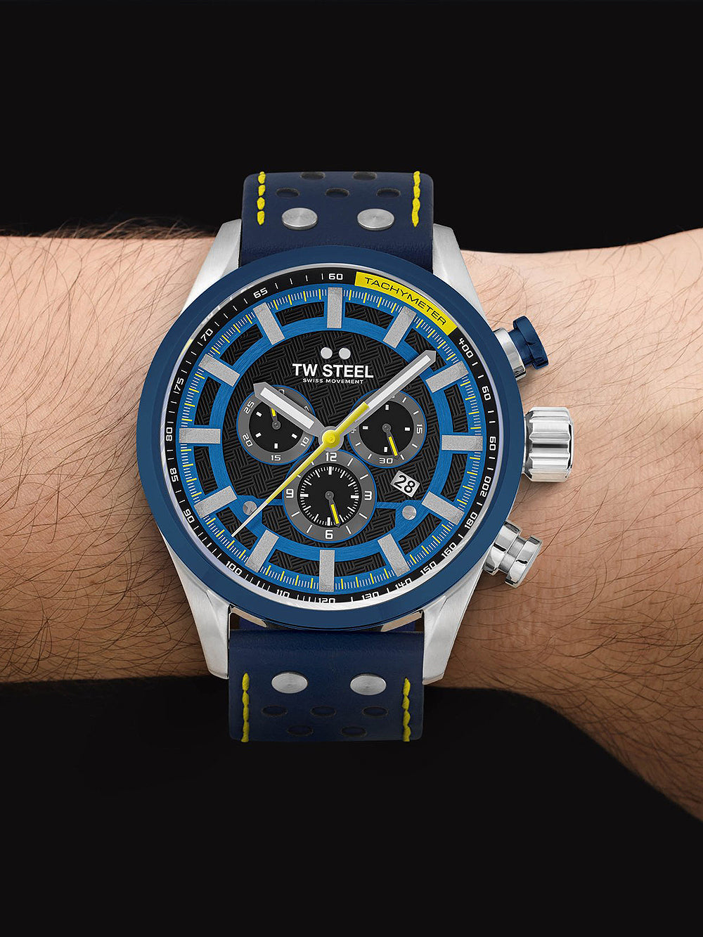 TW-Steel SVS208 Fast Lane Chronograph limited edition vyriškas laikrodis 48mm 10ATM