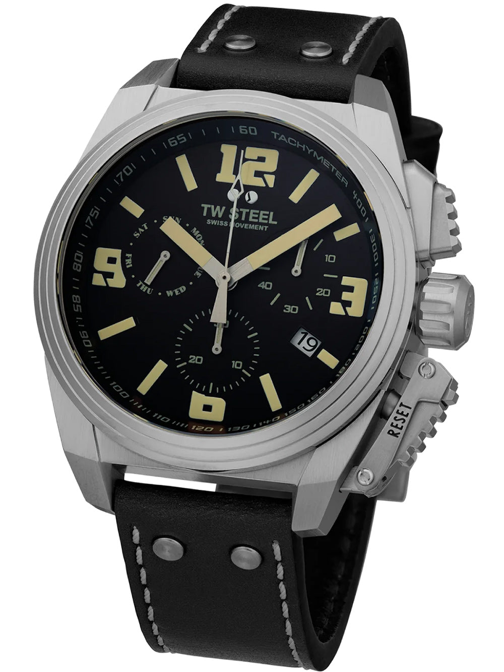 TW-Steel TW1111 Canteen Chronograph vyriškas laikrodis 46mm 10ATM