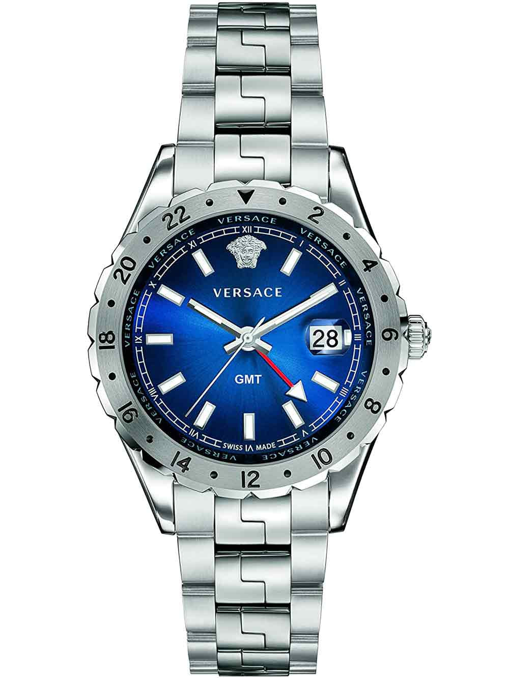 Versace V11010015 Hellenyium GMT vyriškas laikrodis 42mm 5ATM