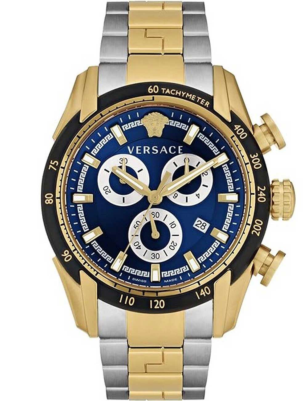 Versace VE2I01021 vyriškas laikrodis V-Ray Chrono 44mm 5ATM