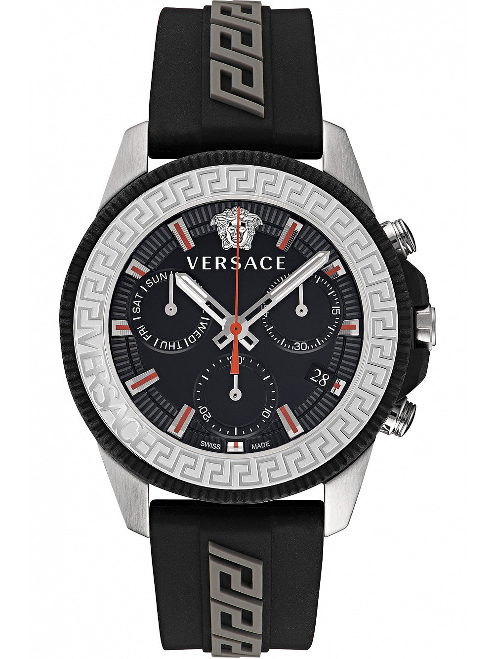 Versace VE3J00222 Greca Action Chronograph vyriškas laikrodis 45mm 5ATM