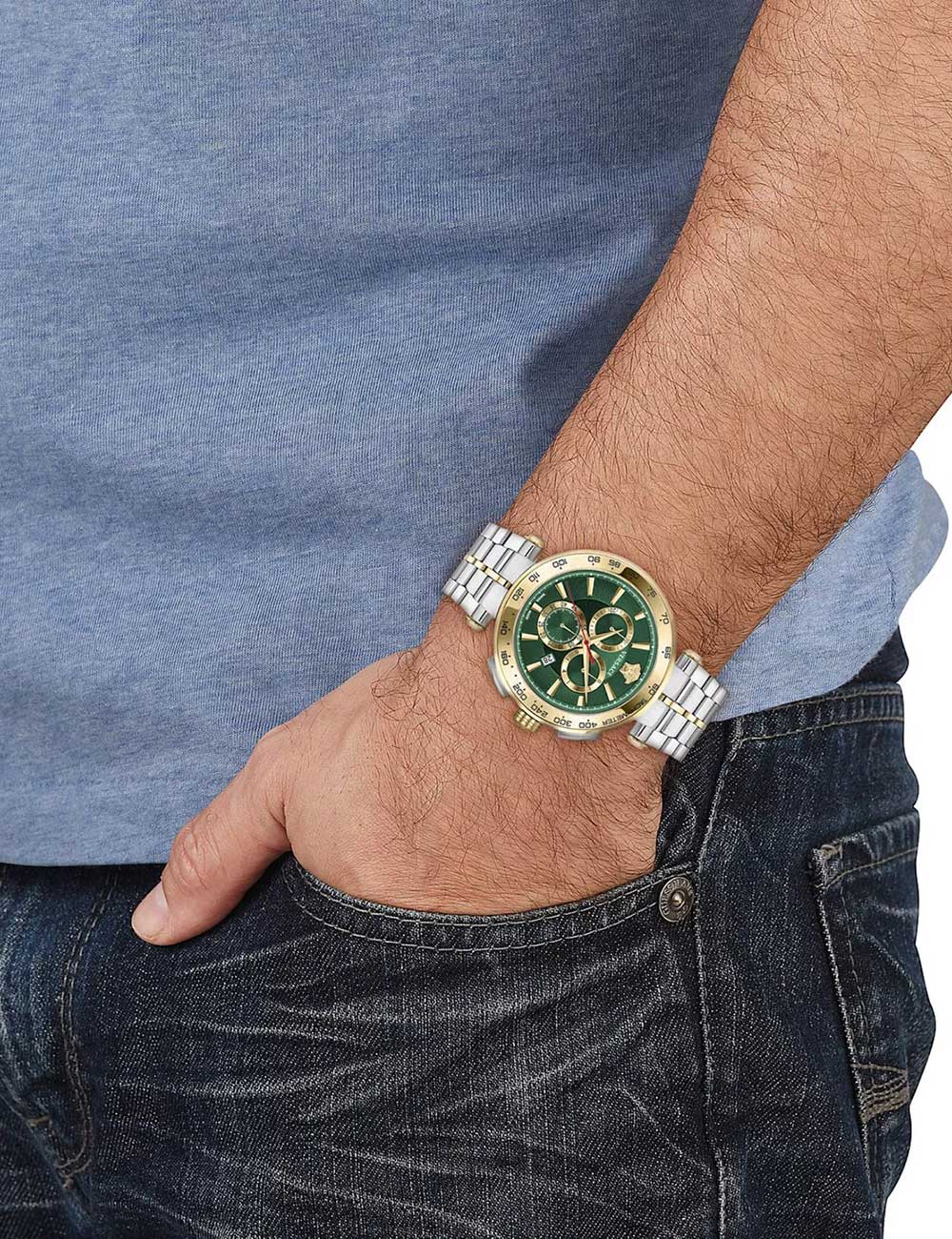 Versace VE6CA0523 vyriškas laikrodis Aion Chronograph 45mm