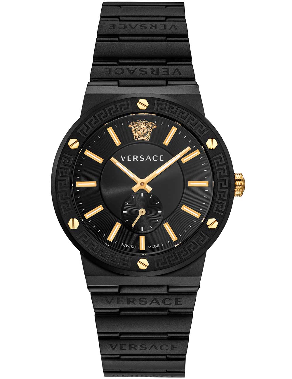 Versace VEVI00620 vyriškas laikrodis Greca Logo 41mm 5ATM