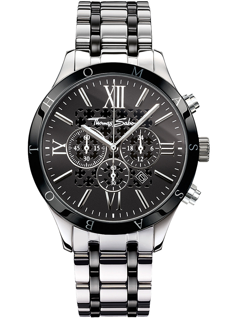 Thomas Sabo WA0139-222-203 Rebel Urban Chronograph vyriškas laikrodis 43mm 5ATM