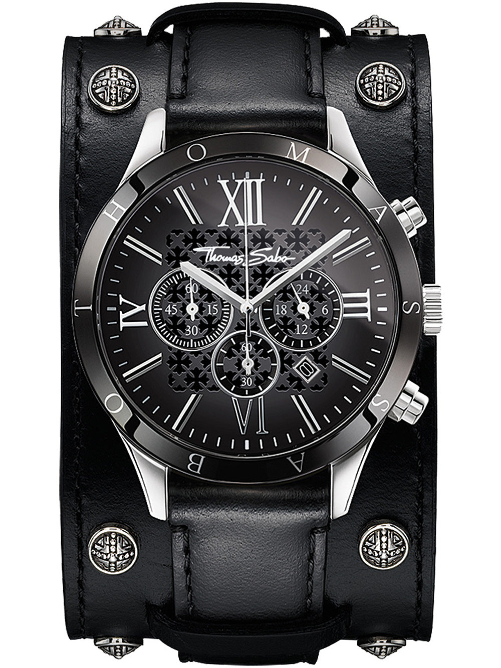 Thomas Sabo WA0140-218-203 Rebel Icon Chronograph vyriškas laikrodis 43mm 5ATM