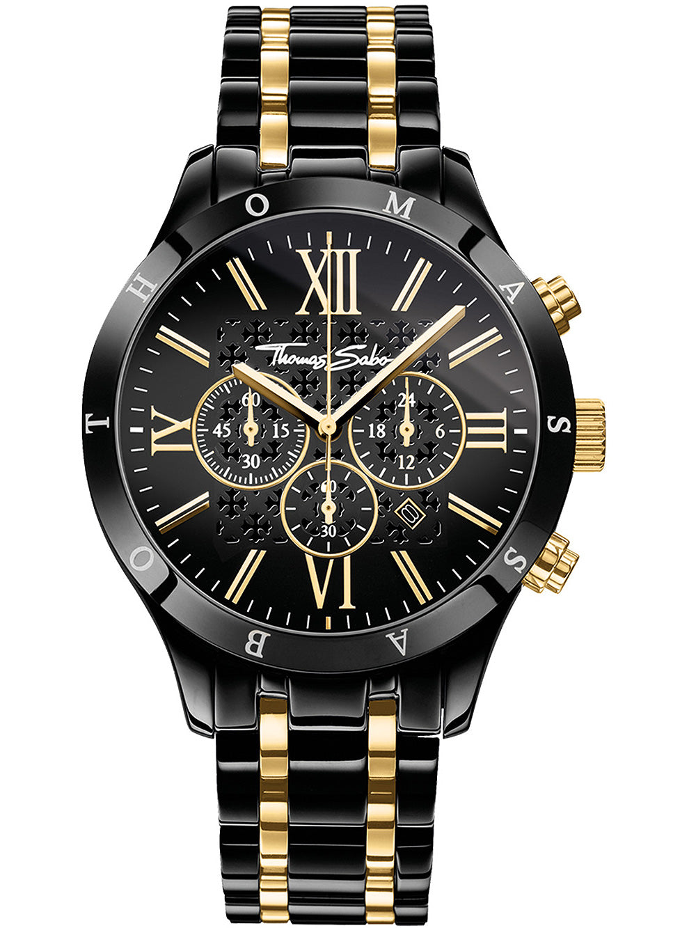 Thomas Sabo WA0264-278-203 Rebel Urban Chronograph vyriškas laikrodis 43mm 5ATM