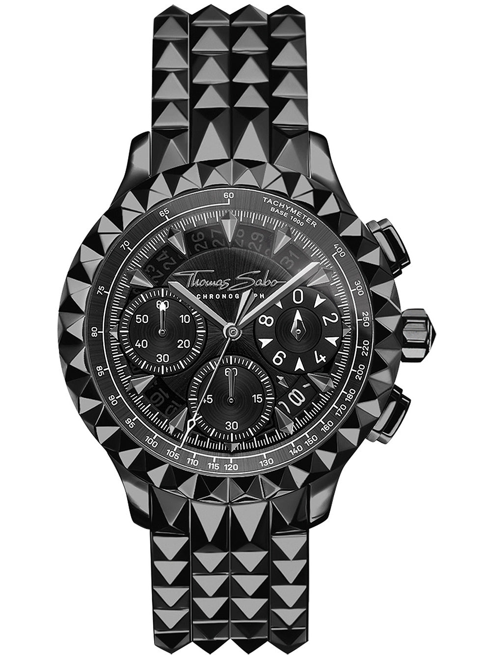 Thomas Sabo WA0359-202-203 Rebel at Heart Chronograph vyriškas laikrodis 43mm 5ATM