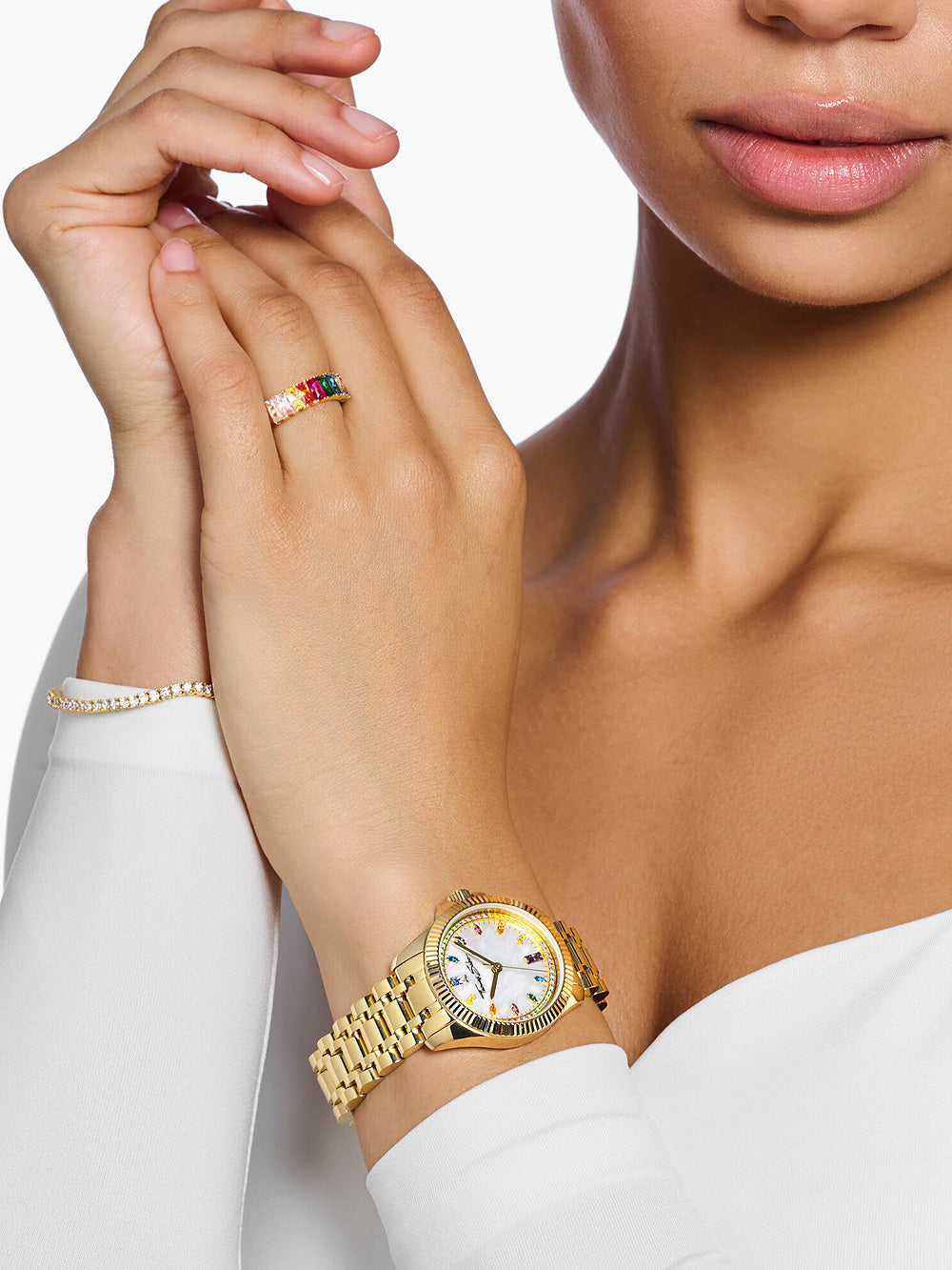 Thomas Sabo WA0395-264-207 Divine Rainbow moteriškas laikrodis 33mm 5ATM