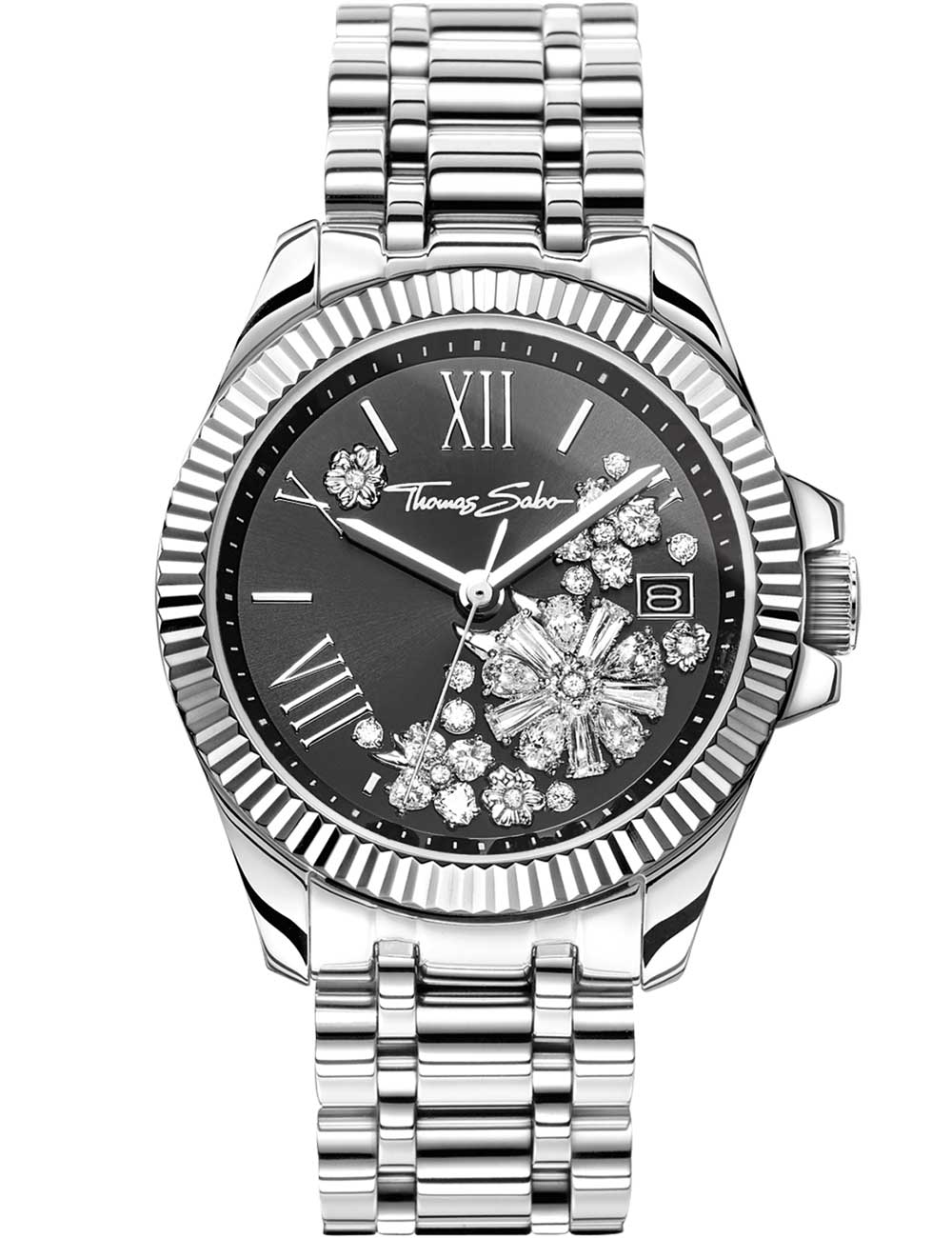 Thomas Sabo WA0421-201-201 moteriškas laikrodis Divine Flower 33mm 5ATM