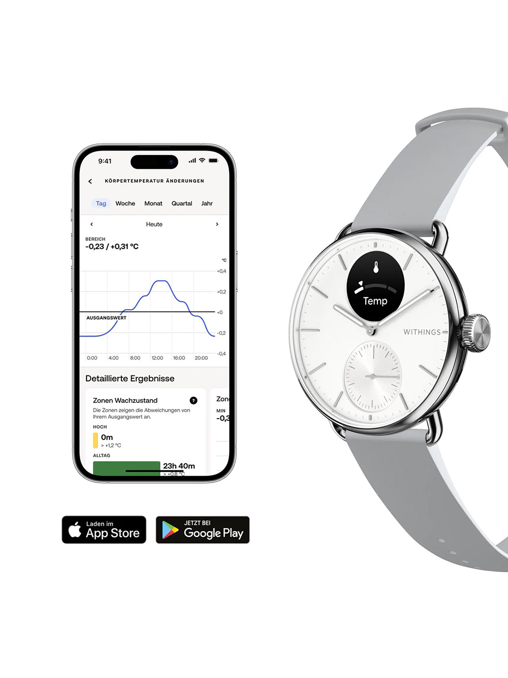Withings HWA10-model 2-All-Int Scanlaikrodis 2 White 38 mm 5ATM