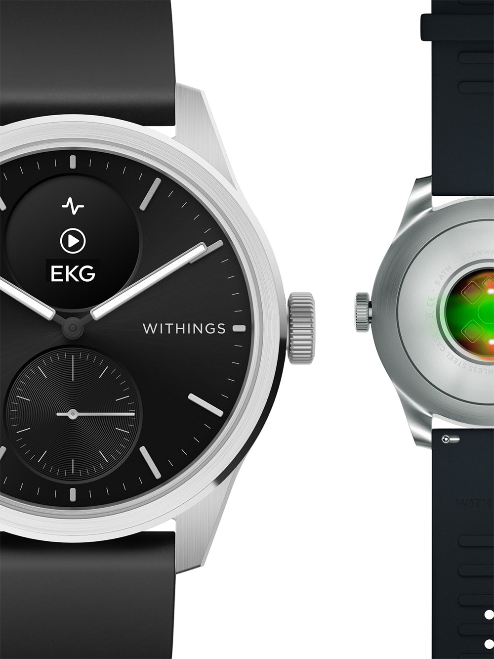 Withings HWA10-model 4-All-Int Scanlaikrodis 2 Black 42 mm 5ATM