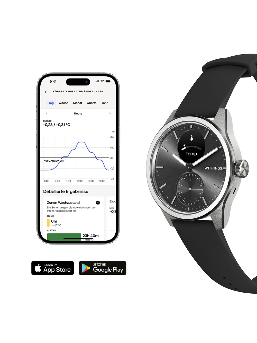 Withings HWA10-model 4-All-Int Scanlaikrodis 2 Black 42 mm 5ATM