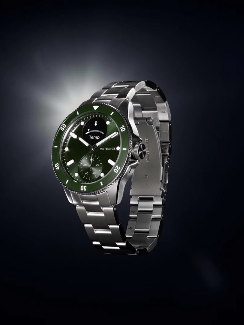 Withings HWA10-model 8-All-Int Scanlaikrodis Nova Green 43mm 10ATM