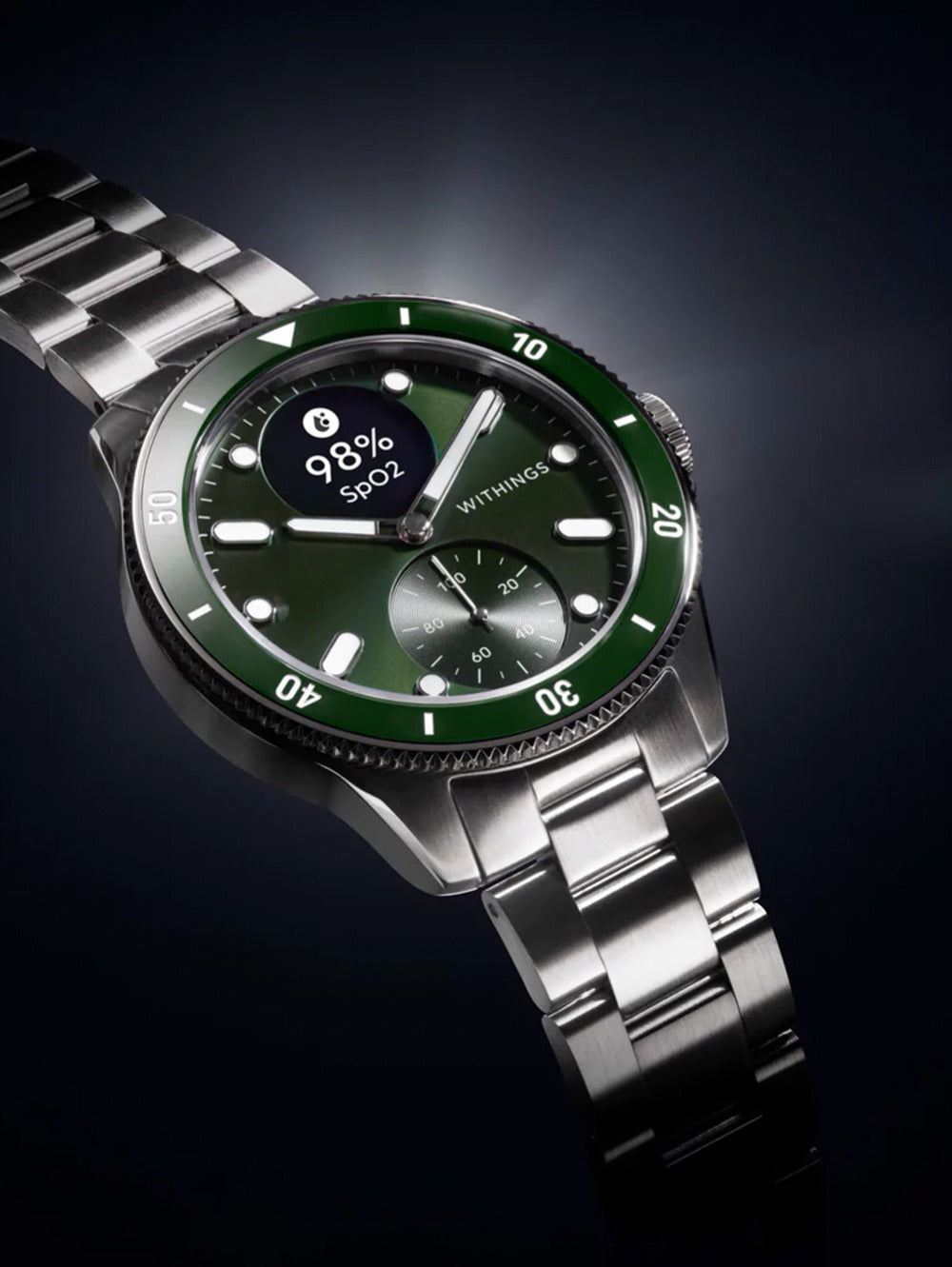Withings HWA10-model 8-All-Int Scanlaikrodis Nova Green 43mm 10ATM