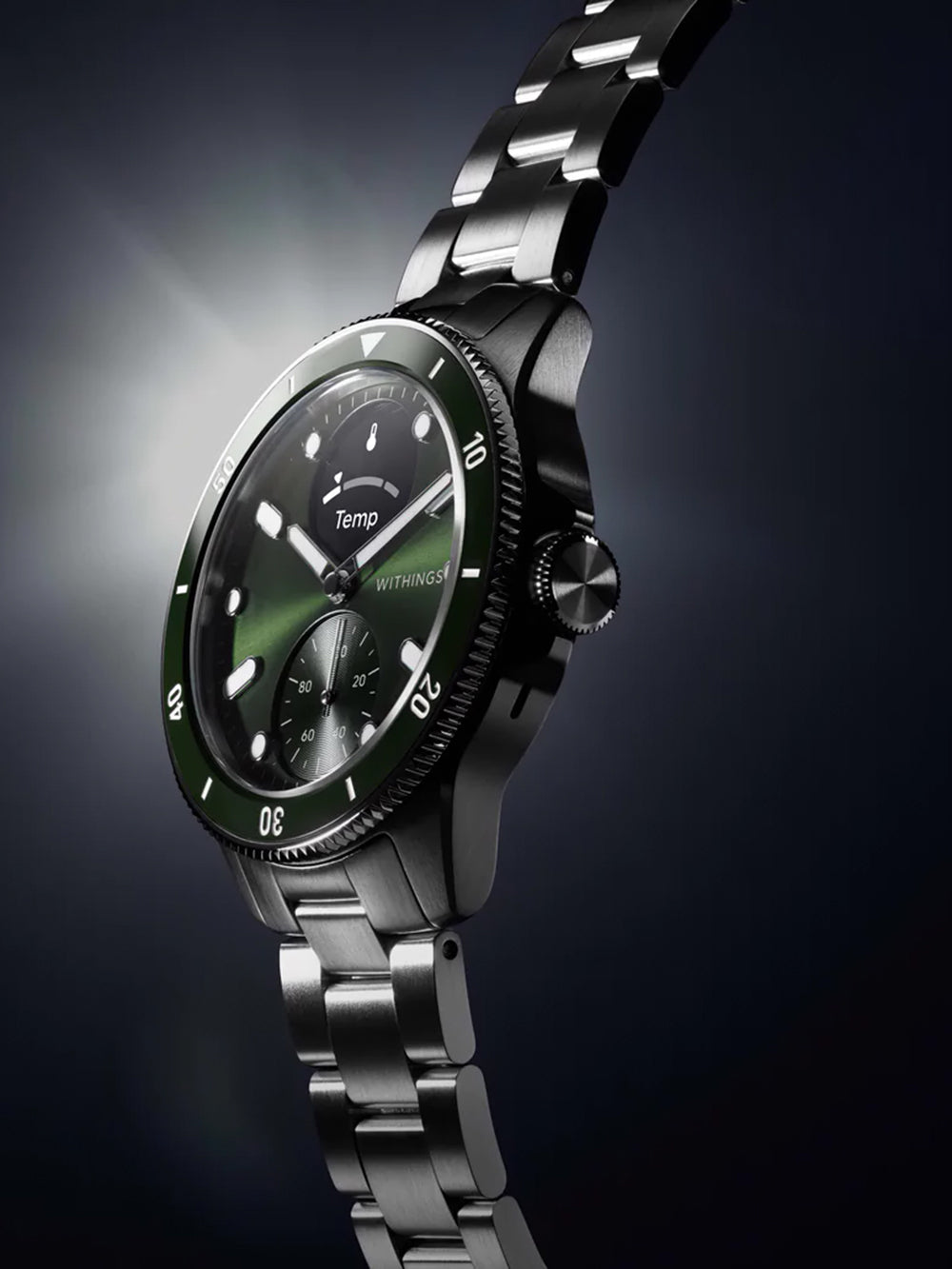 Withings HWA10-model 8-All-Int Scanlaikrodis Nova Green 43mm 10ATM