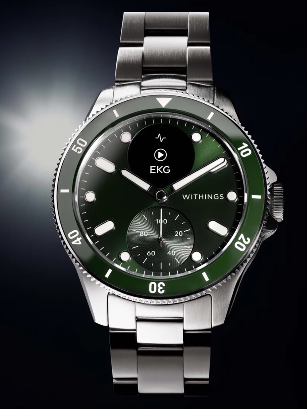 Withings HWA10-model 8-All-Int Scanlaikrodis Nova Green 43mm 10ATM