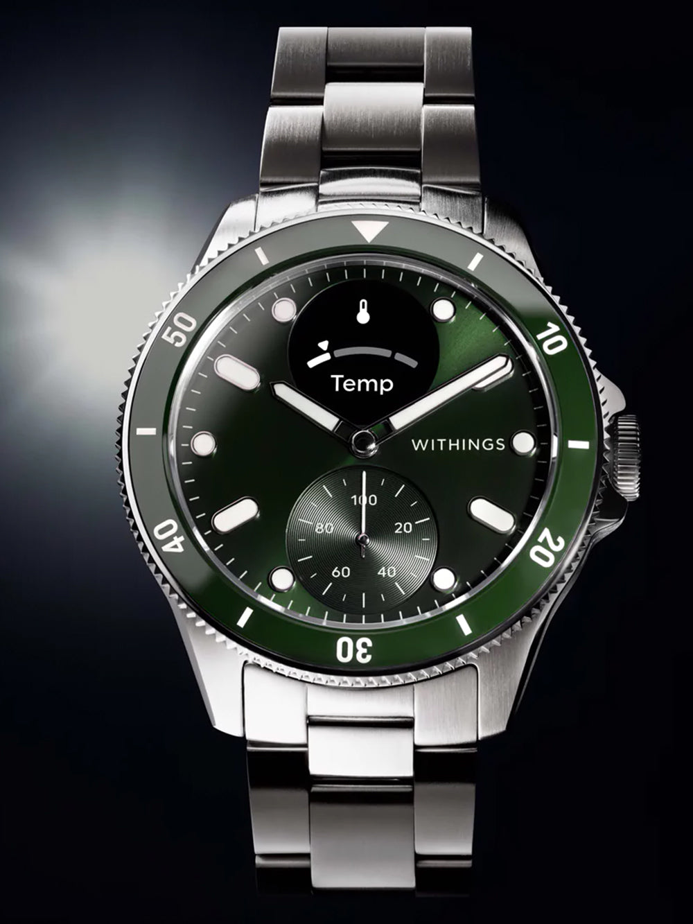 Withings HWA10-model 8-All-Int Scanlaikrodis Nova Green 43mm 10ATM