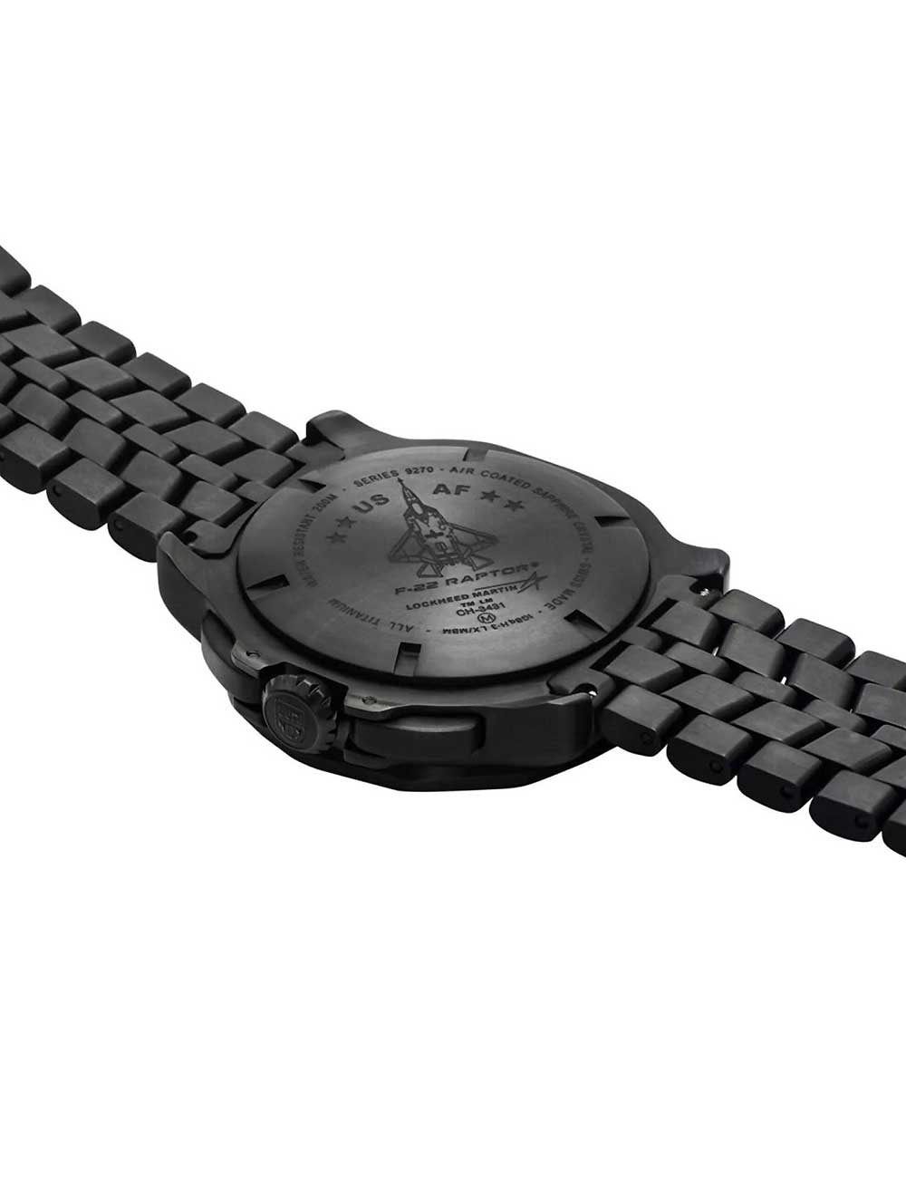 Luminox XA.9272 vyriškas laikrodis F-22 Raptor Titanium Chronograph 44mm 200M
