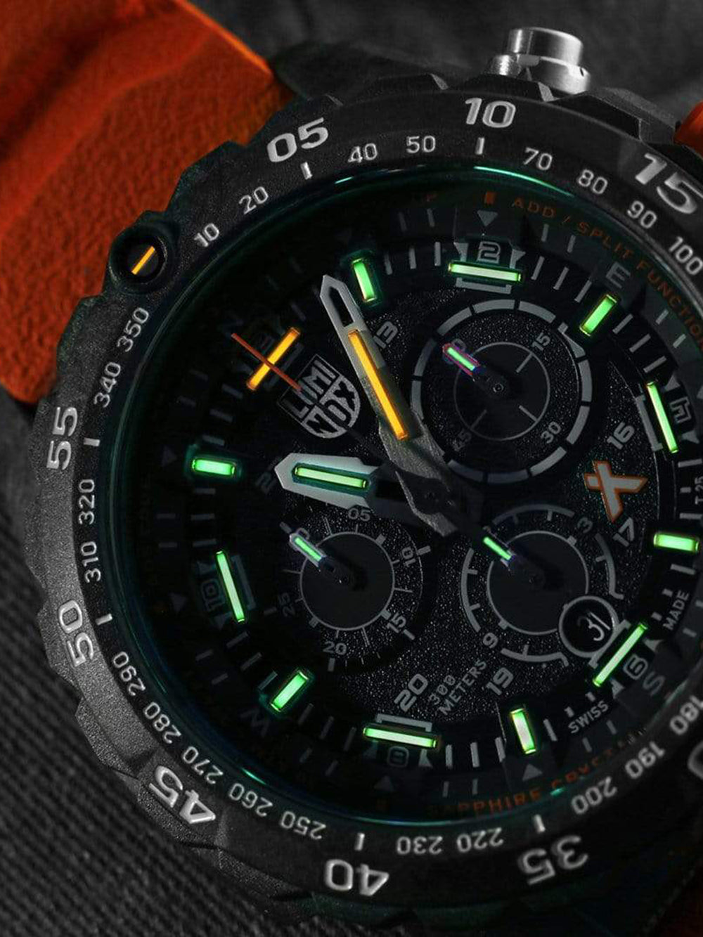 Luminox XB.3749 vyriškas laikrodis Bear Grylls Survival Chronograph 45mm 30ATM