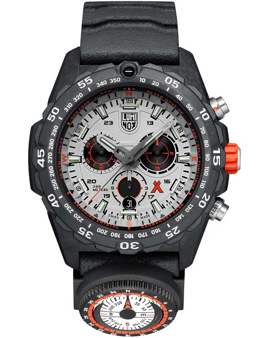 Luminox XB.3748 vyriškas laikrodis Bear Grylls Survival Master Chronograh 45mm 30ATM