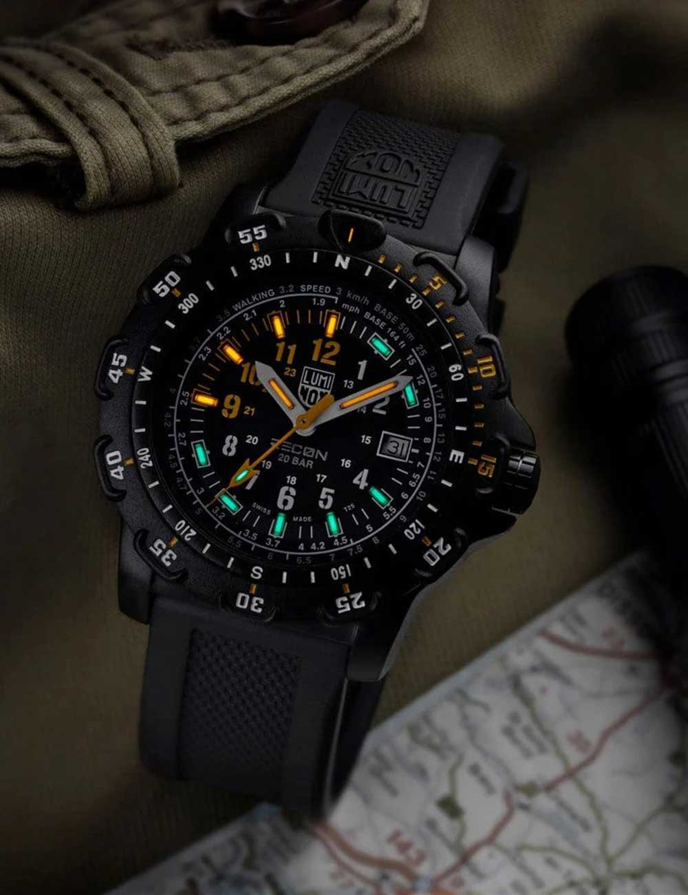 Luminox XL.8825.H.SET vyriškas laikrodis RECON Point Man Set 45mm 20ATM