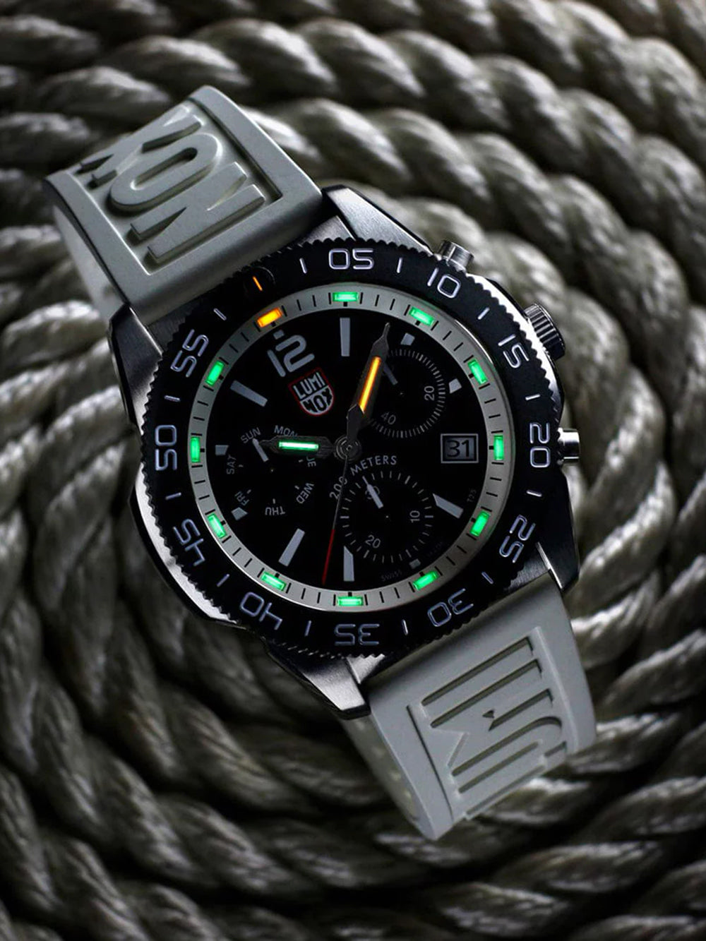 Luminox XS.3141 vyriškas laikrodis Pacific Diver Chronograph 44mm 20ATM