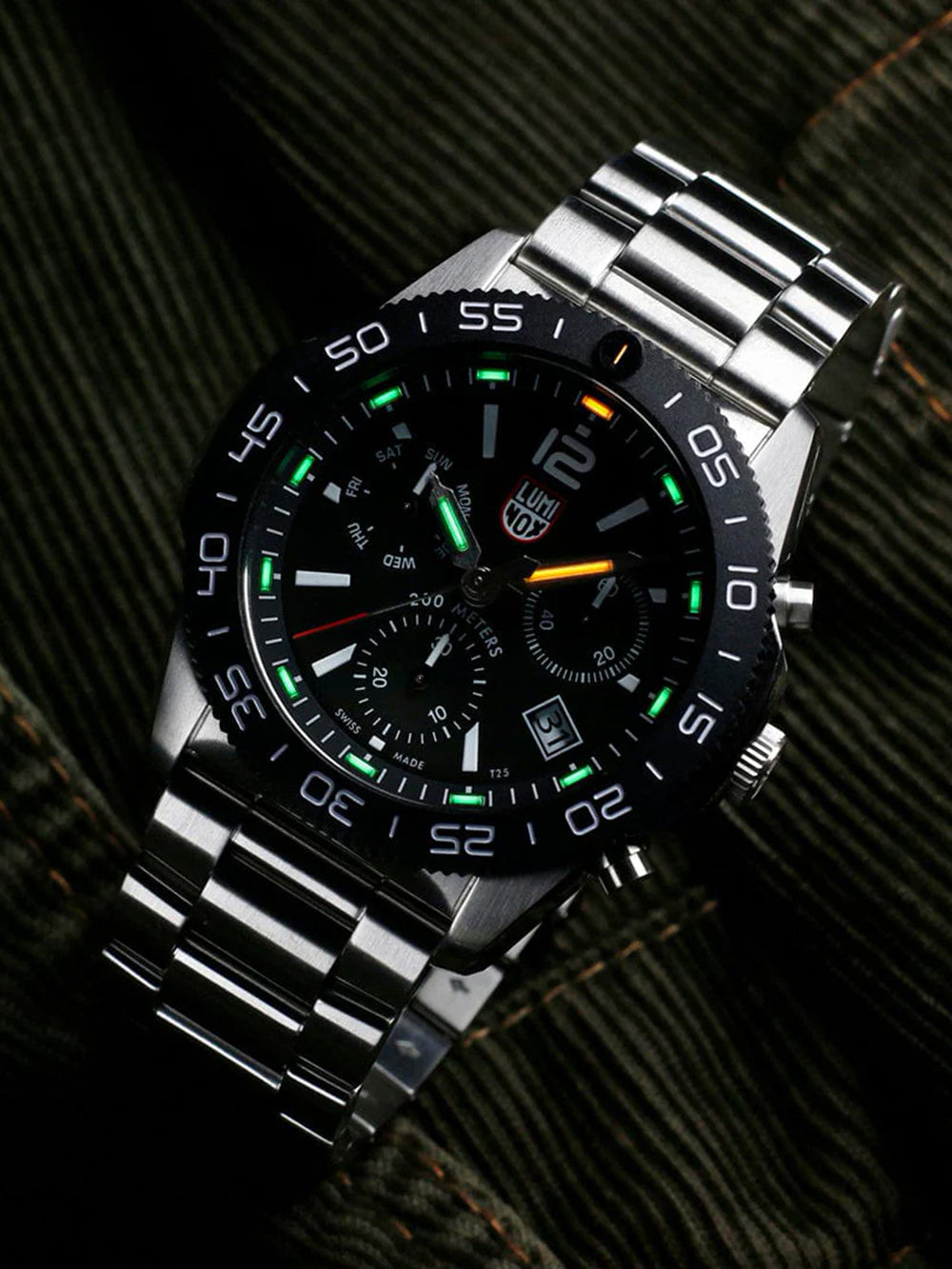 Luminox XS.3142 vyriškas laikrodis Pacific Diver Chronograph 44mm 20ATM
