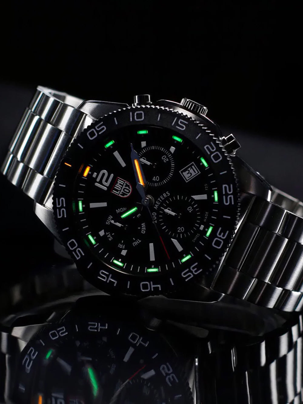 Luminox XS.3142 vyriškas laikrodis Pacific Diver Chronograph 44mm 20ATM