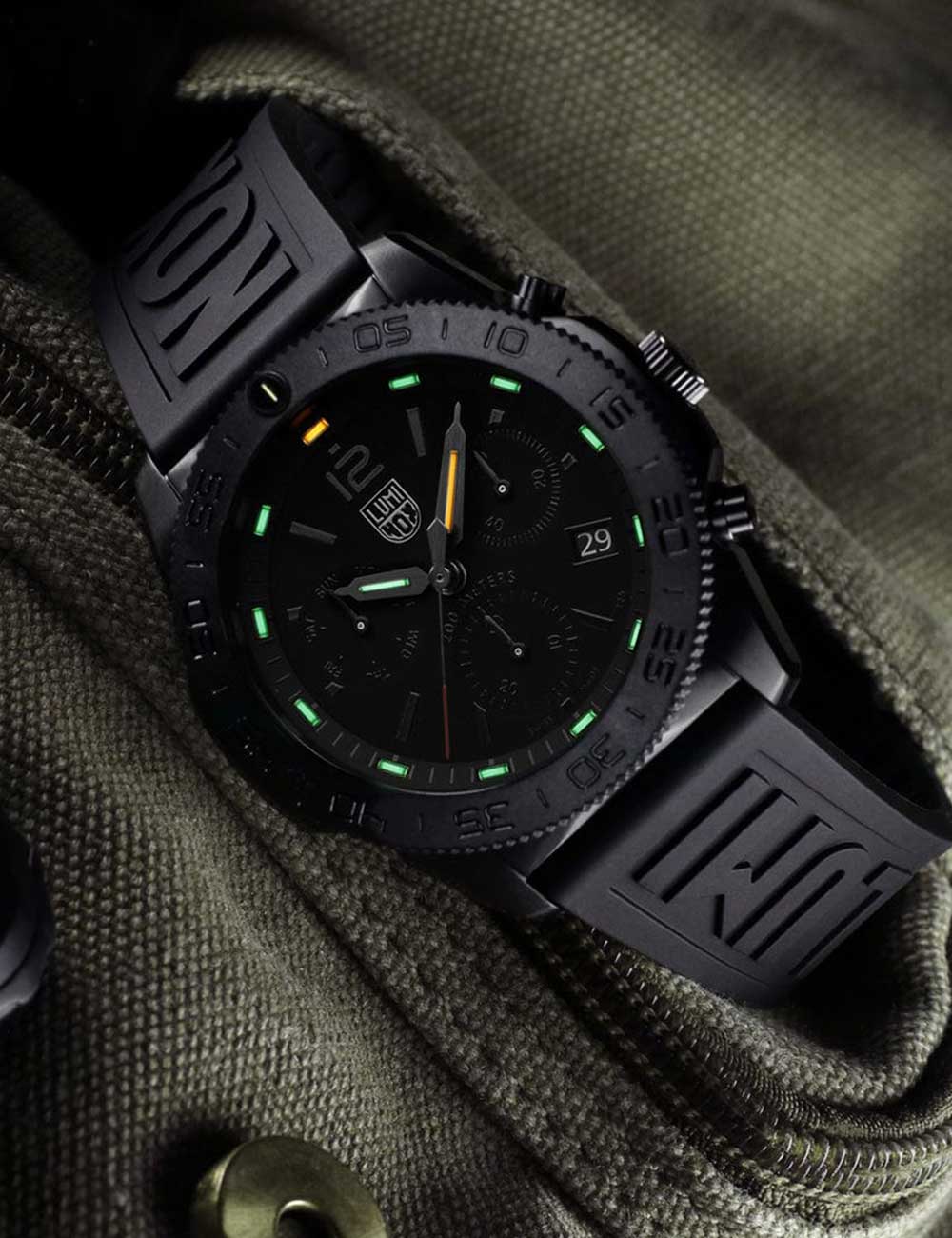 Luminox XS.3141.BO.1.SET vyriškas laikrodis Pacific Diver Chronograph 44mm 20ATM