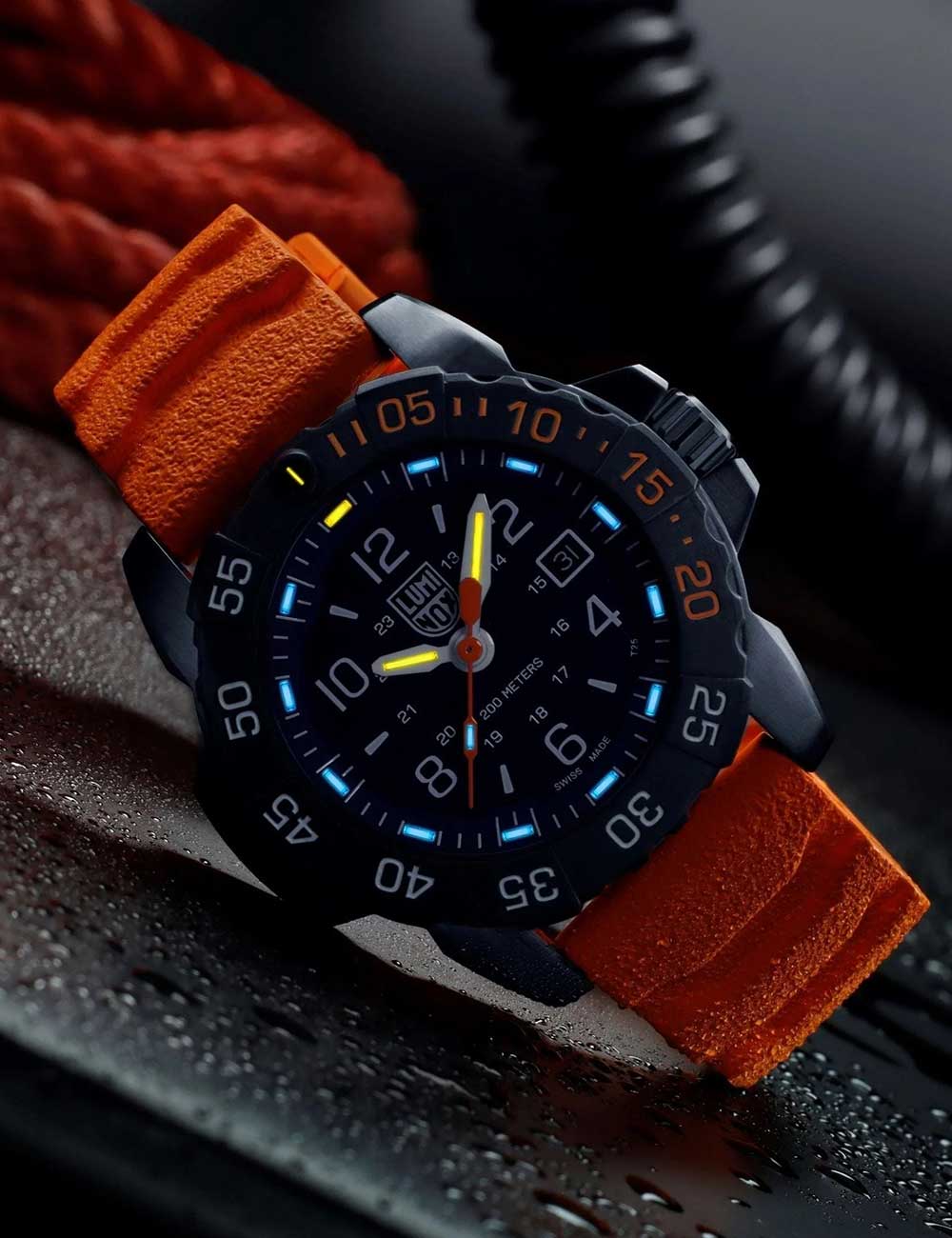 Luminox XS.3253.CBNSF.SET vyriškas laikrodis Navy Seal Back to the Blue 45mm 20ATM