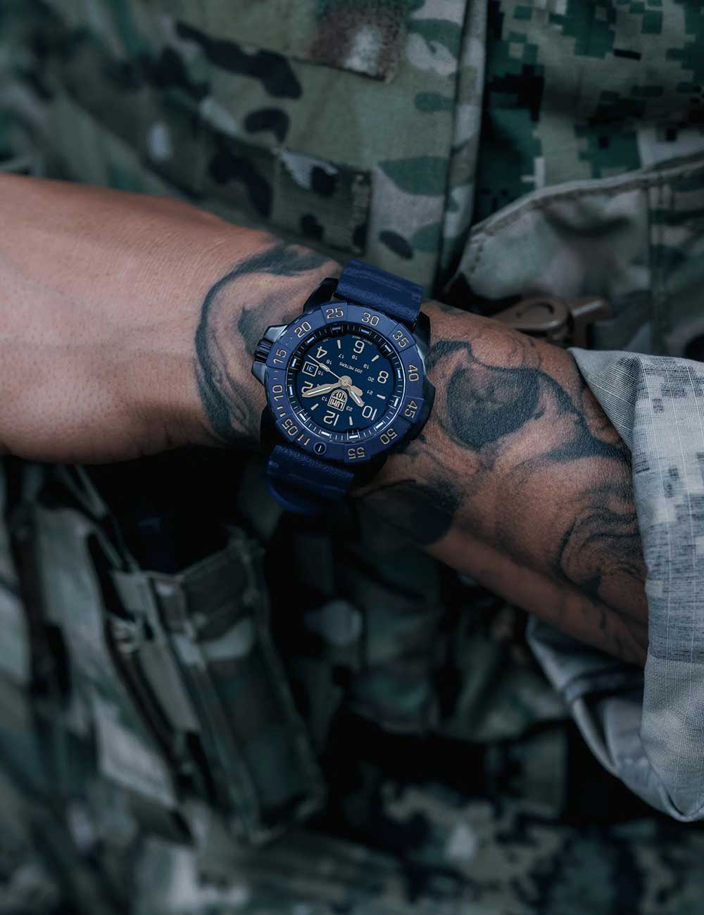 Luminox XS.3255.CB.NSF vyriškas laikrodis Navy Seal Back to the Blue 45mm 20ATM