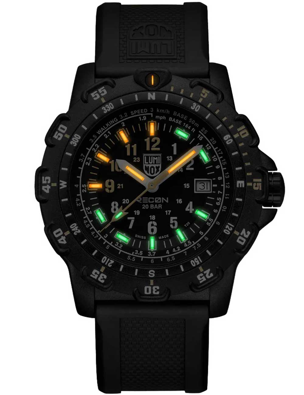 Luminox XL.8825.H.SET vyriškas laikrodis RECON Point Man Set 45mm 20ATM