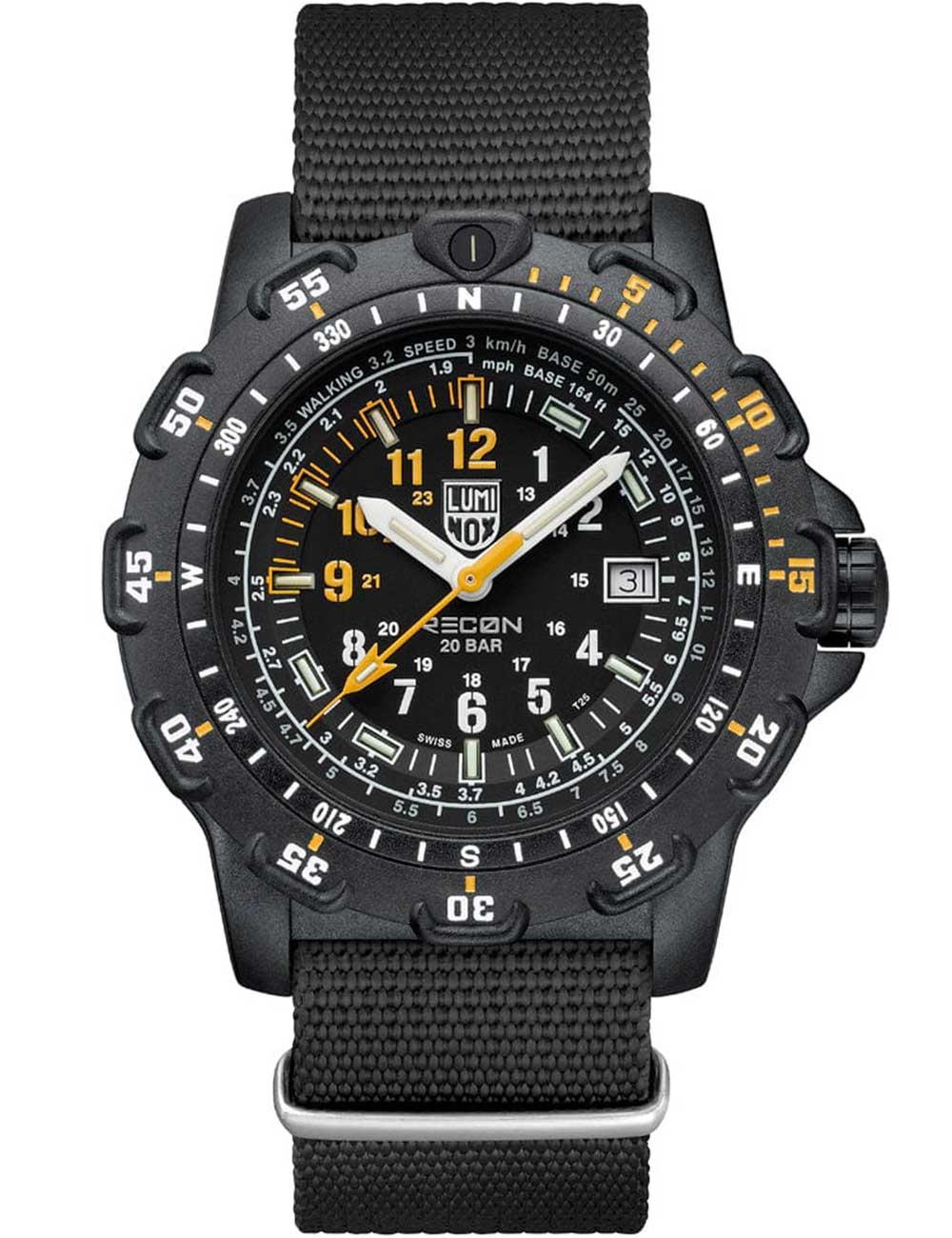 Luminox XL.8825.H.SET vyriškas laikrodis RECON Point Man Set 45mm 20ATM
