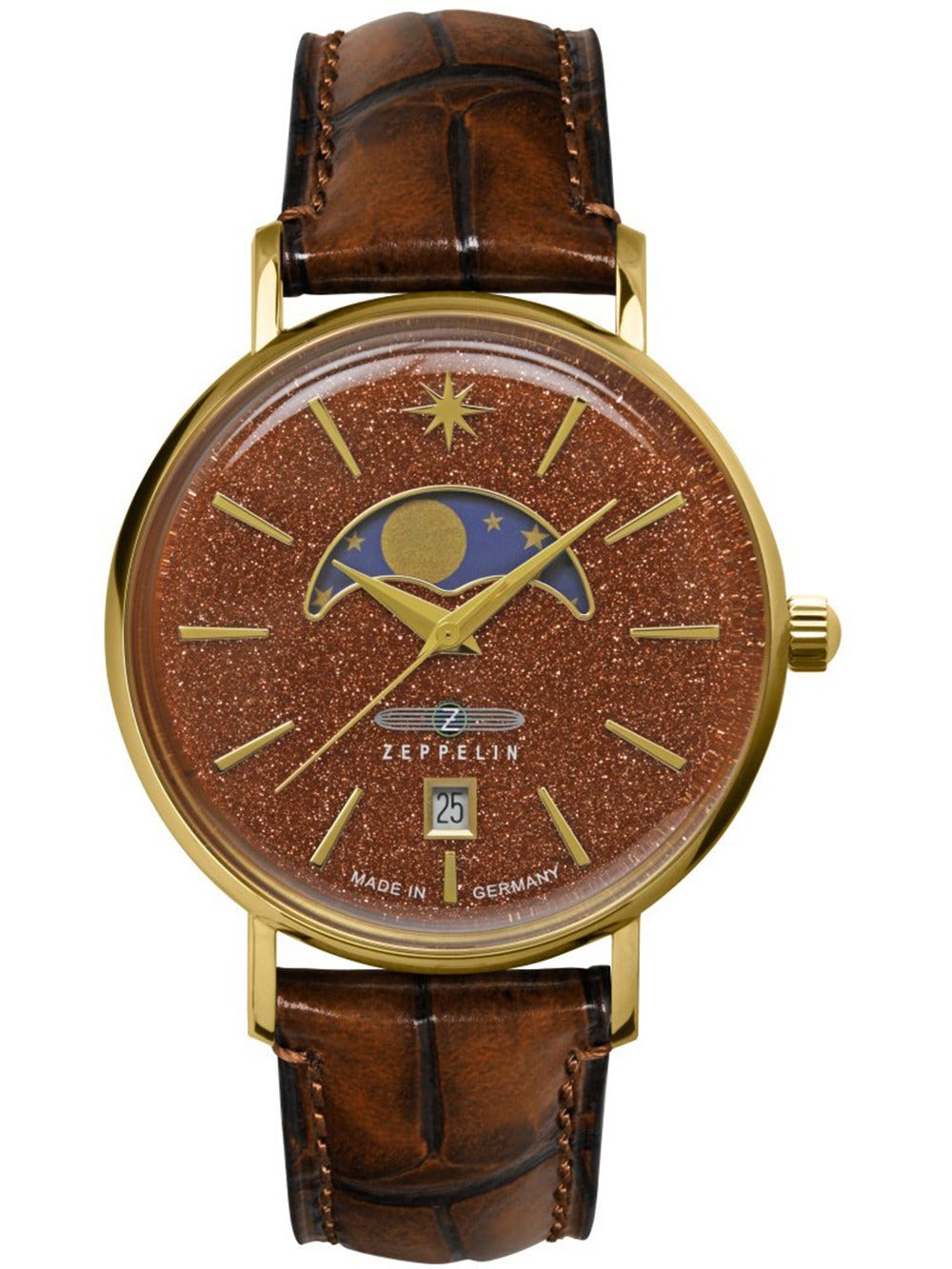 Zeppelin 8139-5 moteriškas laikrodis Luna 36mm 5ATM