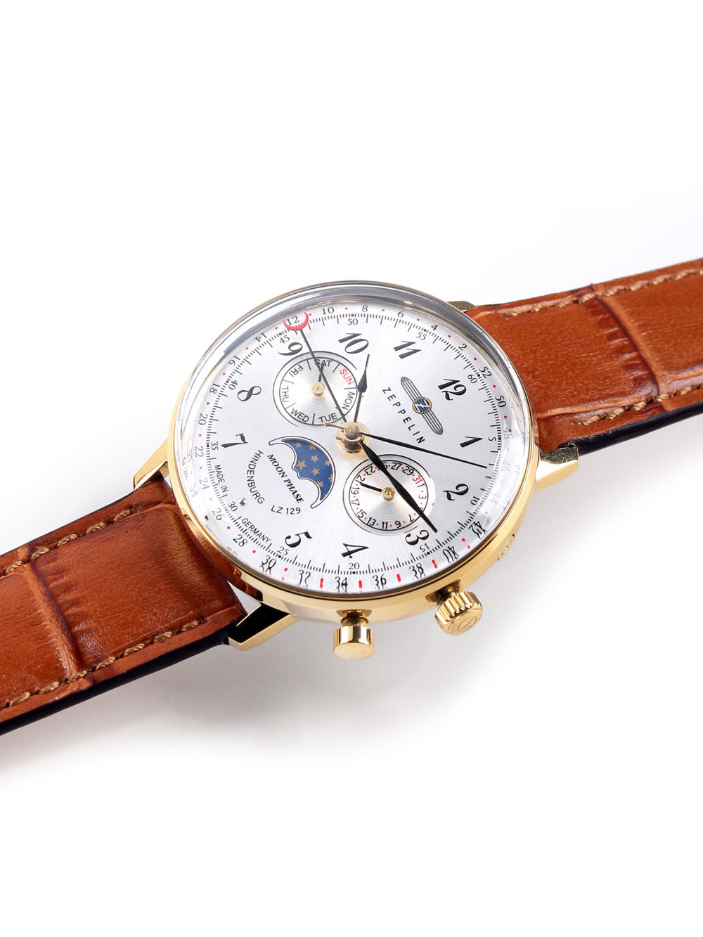 Zeppelin 7039-1 Hindenburg Moonphase 3 ATM 36 mm