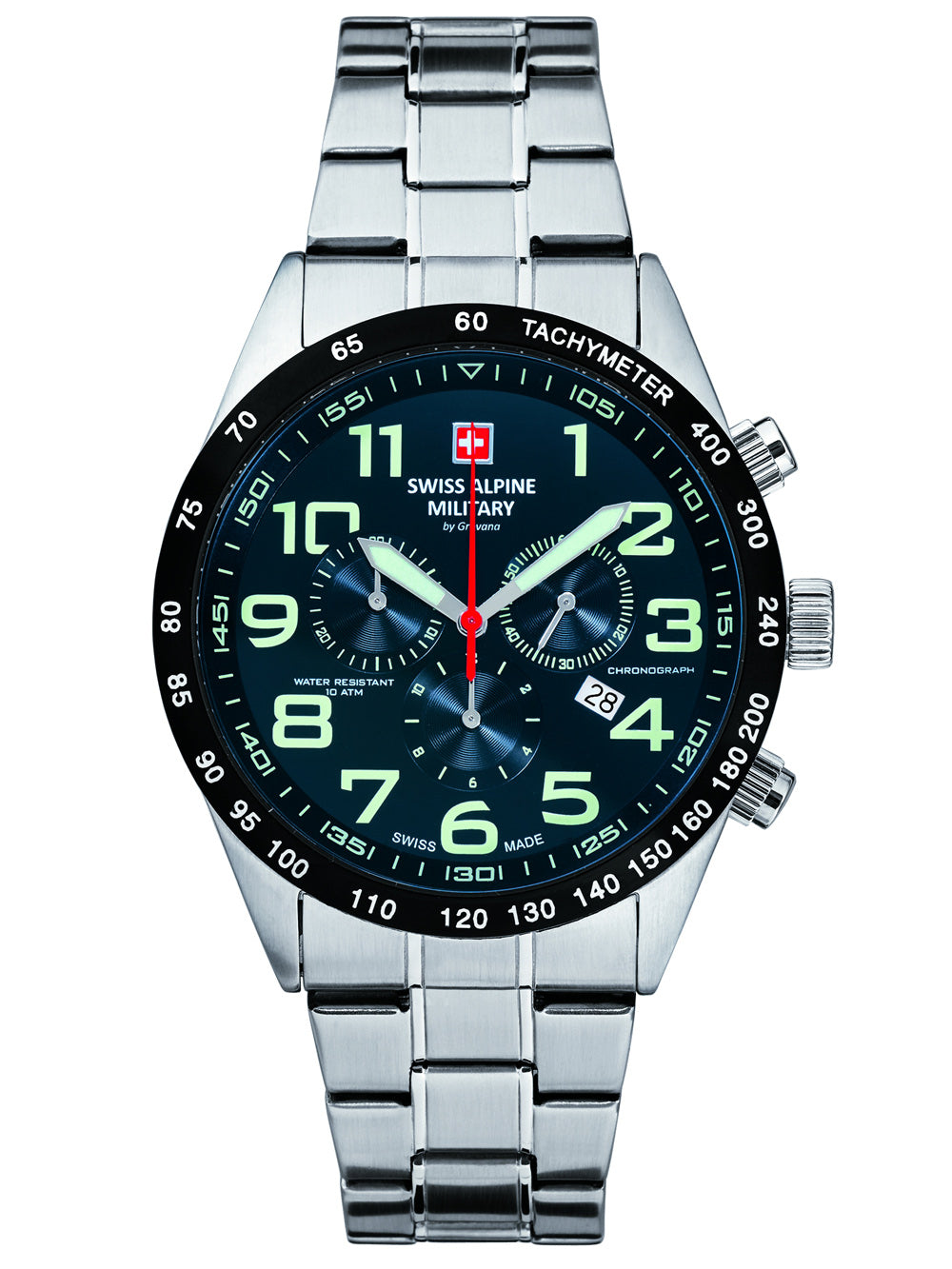 Swiss Alpine Military 7047.9135 Chronograph vyriškas laikrodis 45mm 10ATM