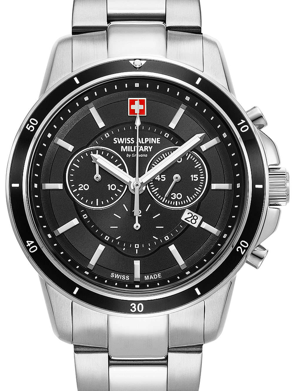 Swiss Alpine Military 7089.9137 Chronografas Vyriškas laikrodis 44mm 10ATM