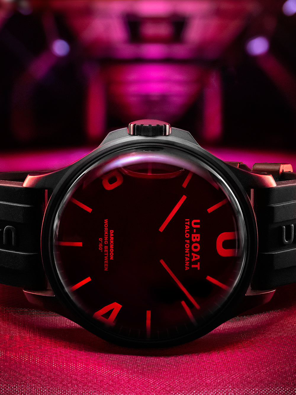 U-Boat 8466/C Darkmoon Red IPB 44mm 5ATM