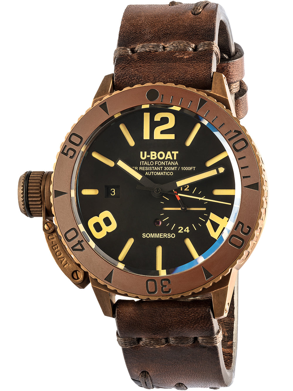 U-Boat 8486/C Sommerso Bronzinė Automatinis 46mm 30ATM