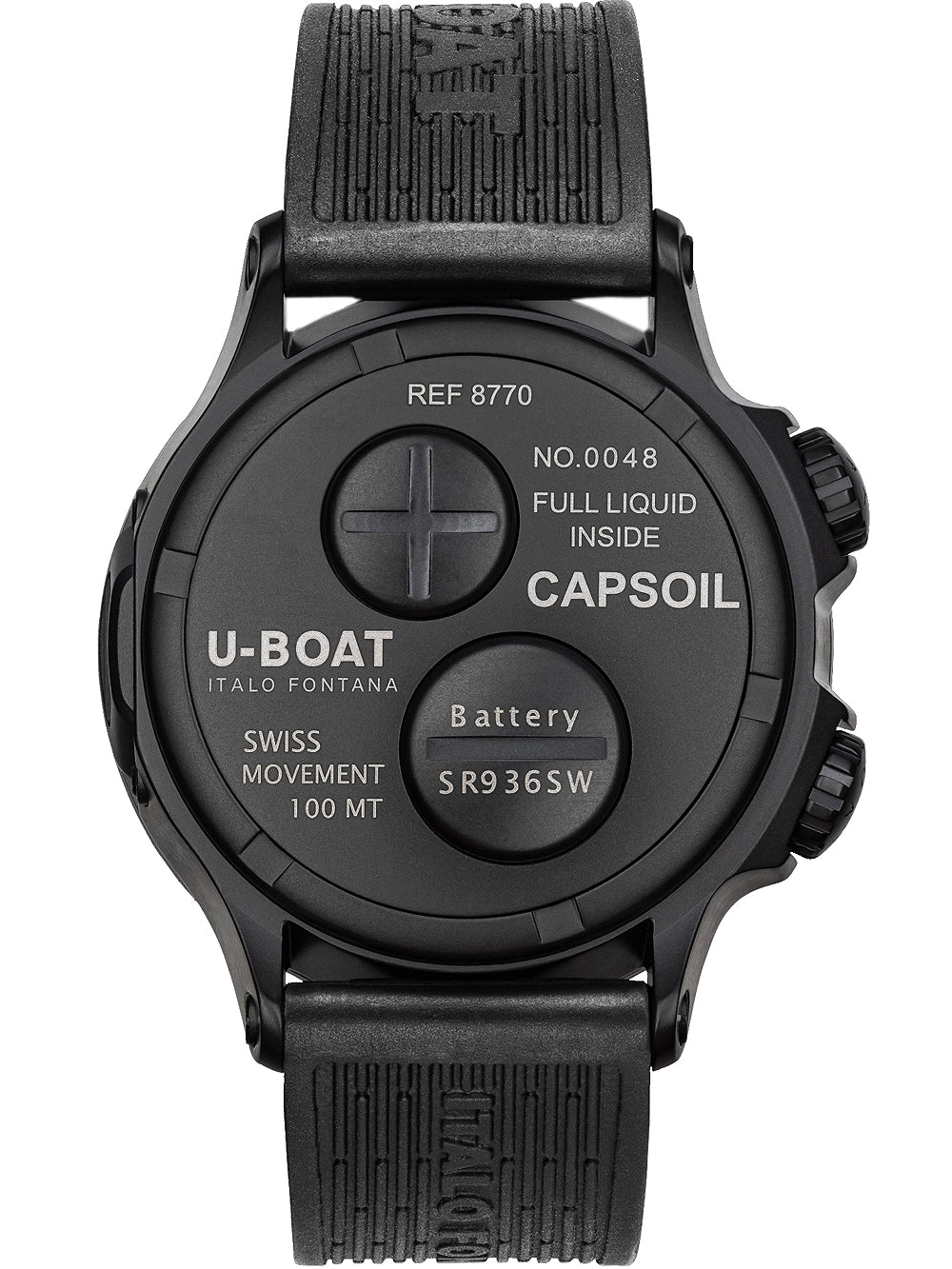 U-Boat 8770/A Capsoil Qs. Doppiotempo DLC 45mm 10ATM