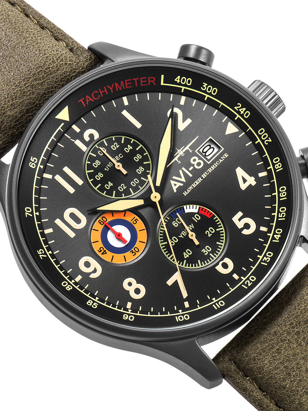 AVI-8 AV-4011-0E Hawker Hurricane Chronograph 42mm 5ATM