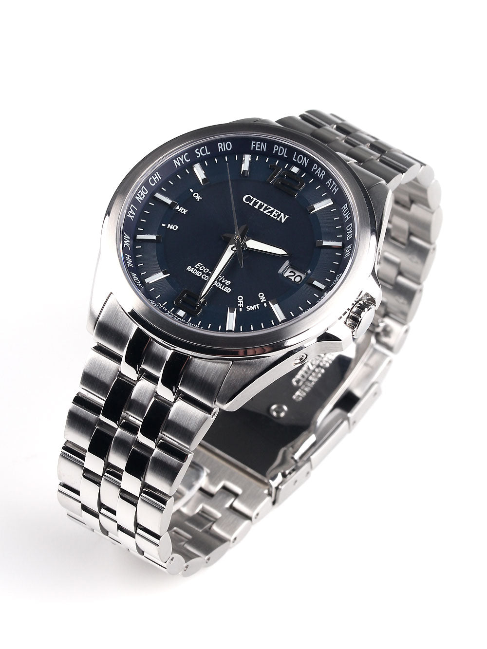 Citizen CB0010-88L Eco-Drive Elegant Radio Controlled laikrodis vyriškas laikrodis 43mm 10 ATM